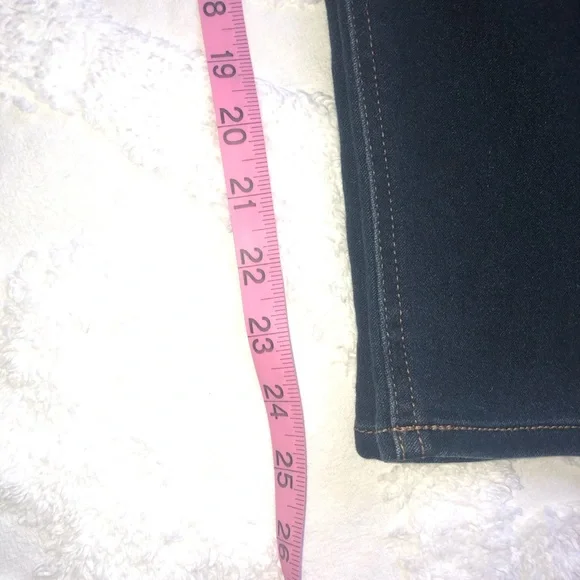 Isaac Mizrahi Denim Jeggings Skinny Juniors Jeans Dark Blue Size Large - Picture 10 of 12